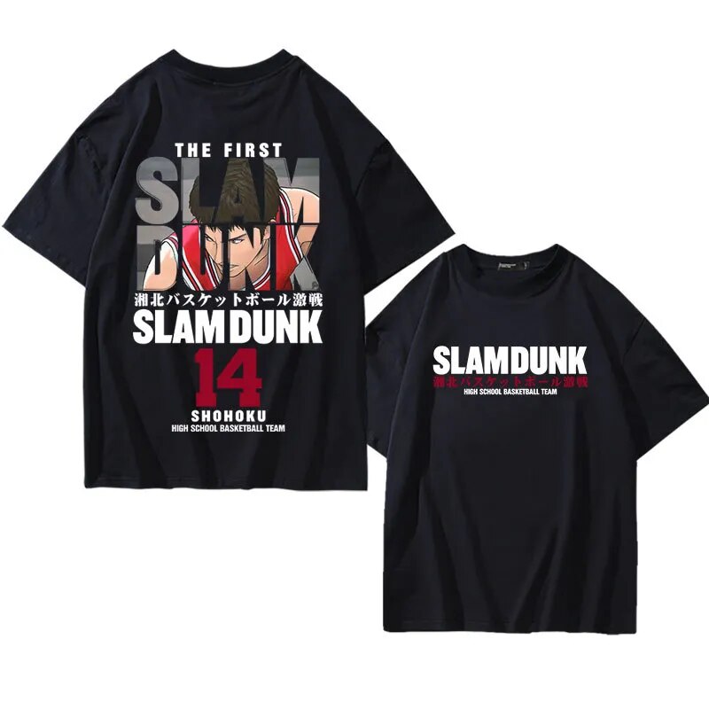 Polera Anime Algodón Slam Dunk, Sakuragi Hanamichi, Kaede Rukawa