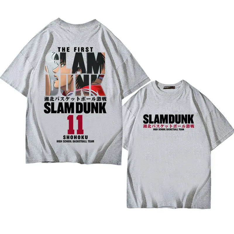 Polera Anime Algodón Slam Dunk, Sakuragi Hanamichi, Kaede Rukawa