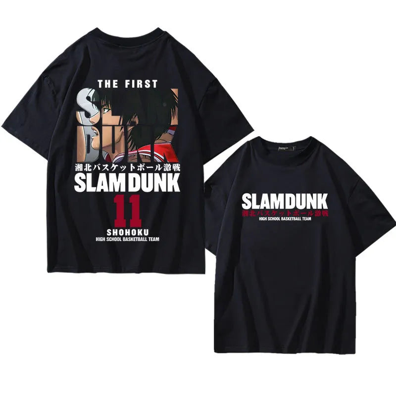 Polera Anime Algodón Slam Dunk, Sakuragi Hanamichi, Kaede Rukawa