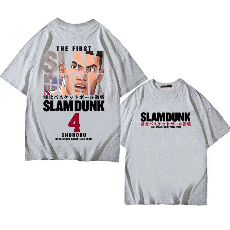 Polera Anime Algodón Slam Dunk, Sakuragi Hanamichi, Kaede Rukawa