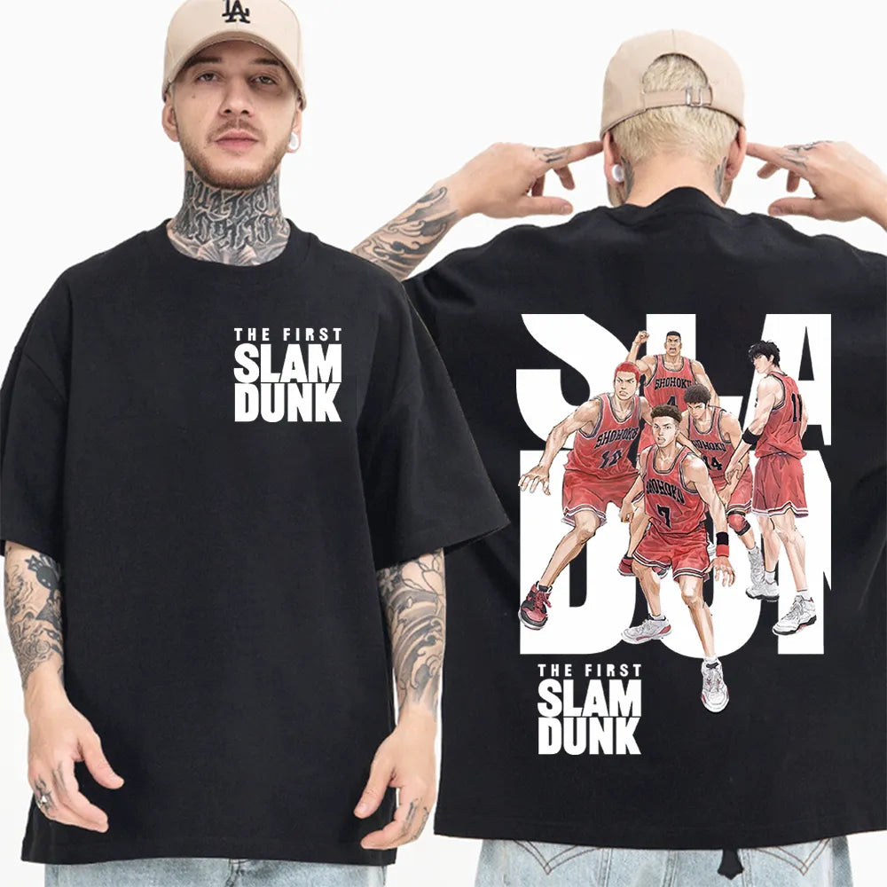 Polera Anime Algodón Slam Dunk, Sakuragi Hanamichi, Kaede Rukawa