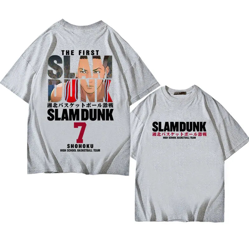 Polera Anime Algodón Slam Dunk, Sakuragi Hanamichi, Kaede Rukawa