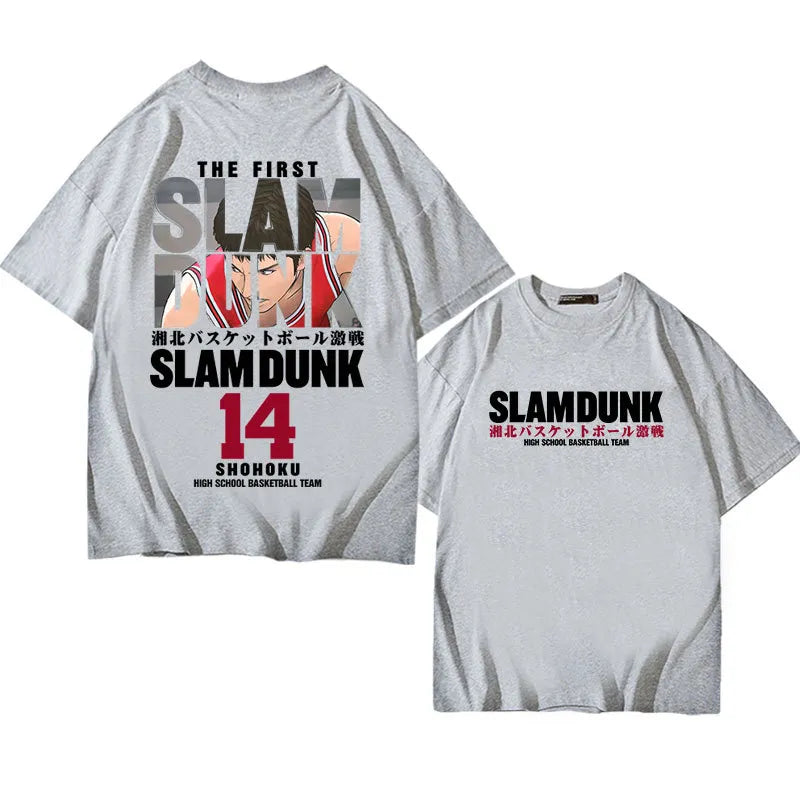 Polera Anime Algodón Slam Dunk, Sakuragi Hanamichi, Kaede Rukawa