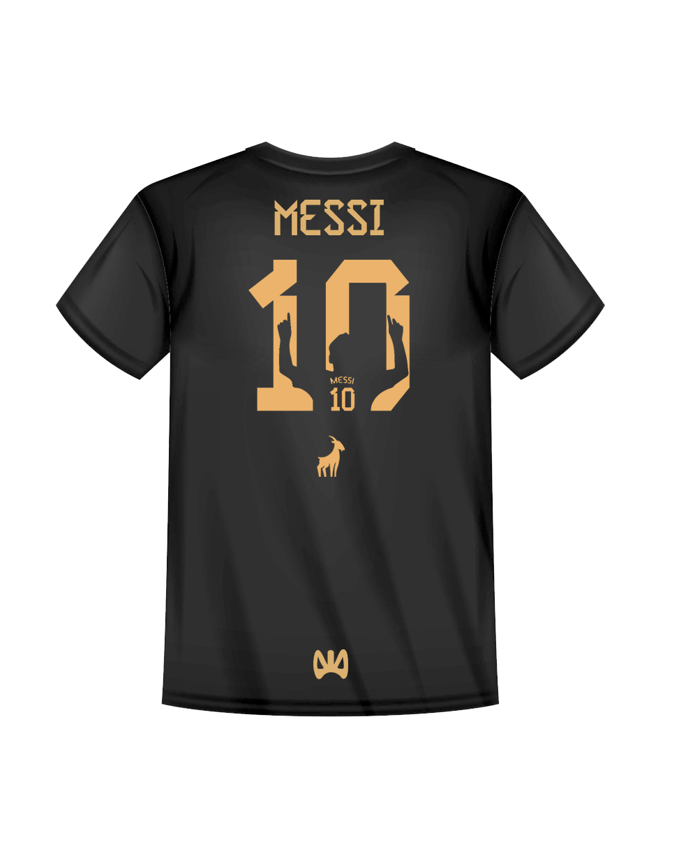 Camiseta Argentina Messi 10 El Rey Dorado Edición Original - ENVÍO EXPRESS