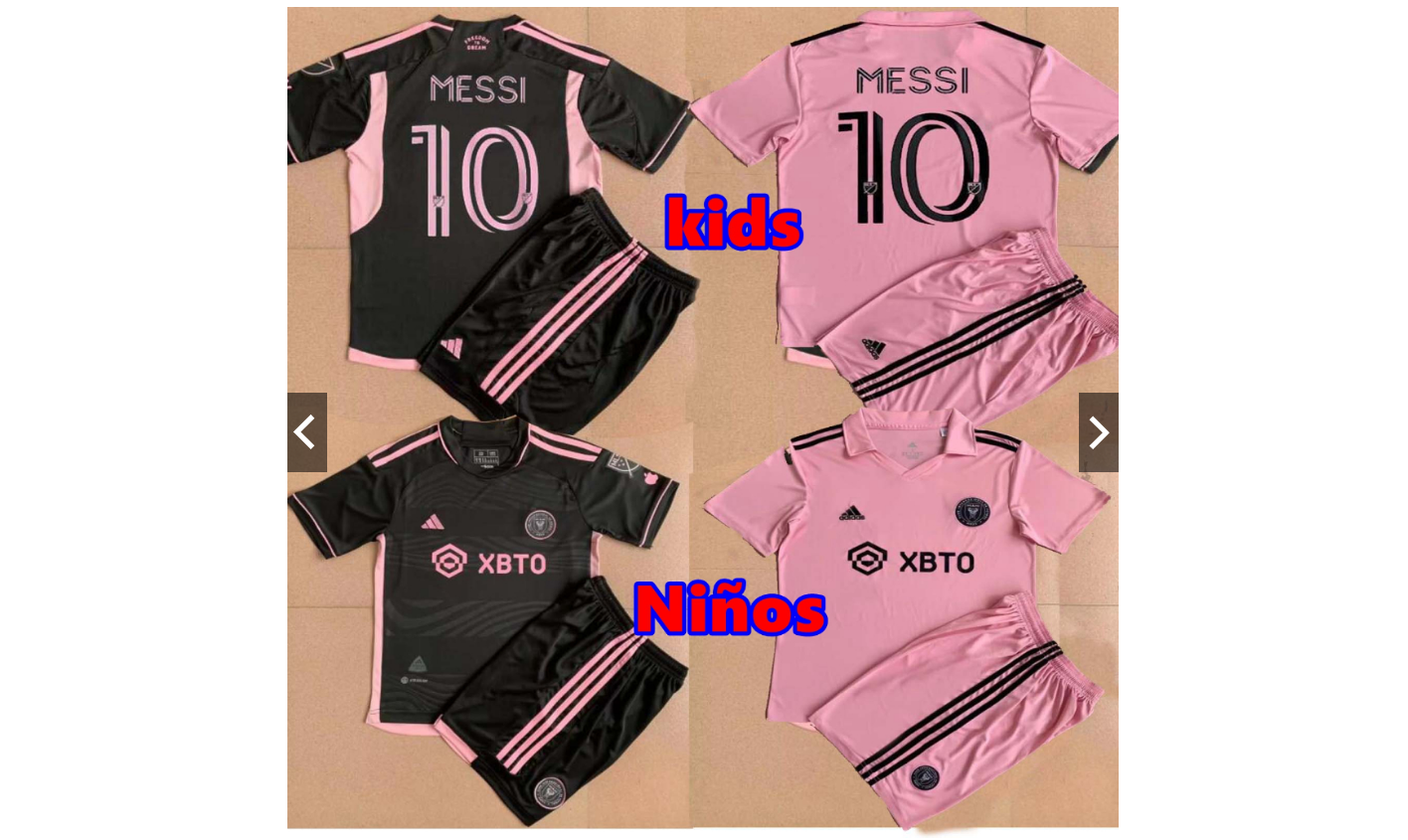 Equipación Camiseta y Short Inter de Miami Temporada 2022-2023 Messi 10 Adulto y Niño Alta Calidad