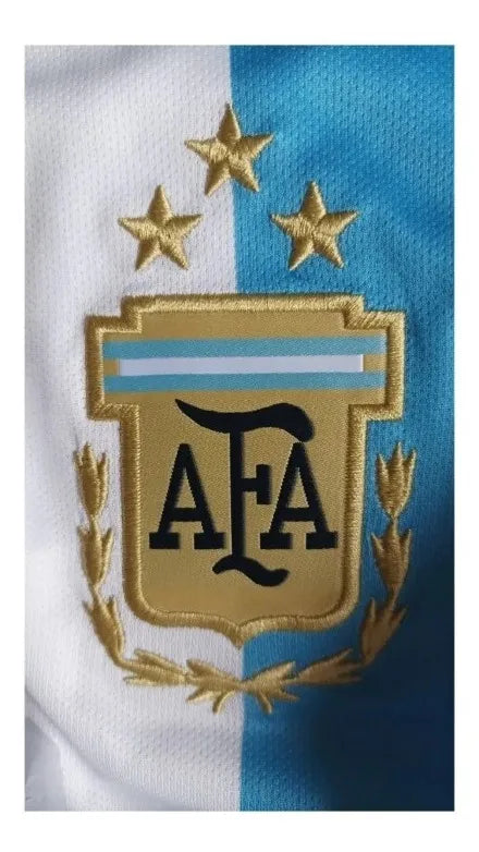 Camiseta Selección Argentina Mundial Qatar 2022 Messi 10 Alta Calidad 3 Estrellas Campeones del Mundo