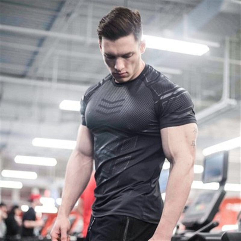 Polera KAIERKANG® Ajustada para hombre Fitness y Gym – IMarket Shop