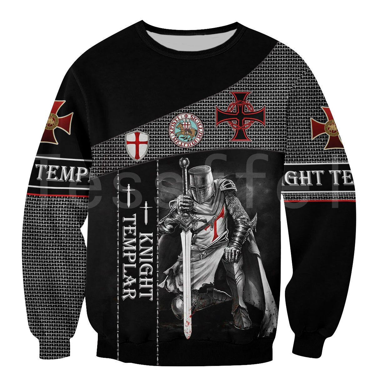 Tessffel® Sudadera estilo Knight Templar 2021