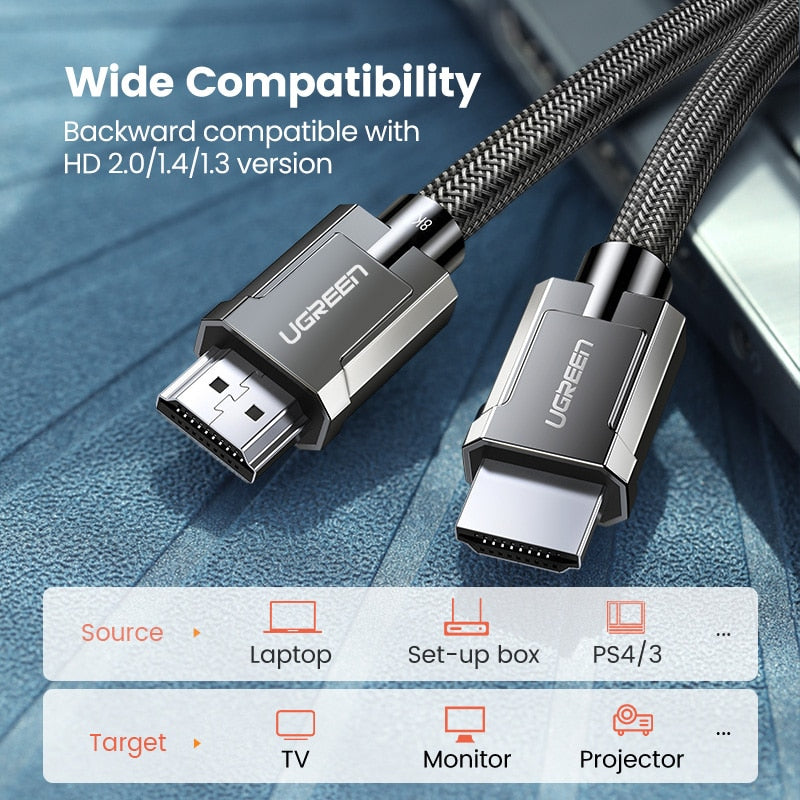 Ugreen™ HDMI 2.1 Cable 8K/60Hz Ultra High-speed