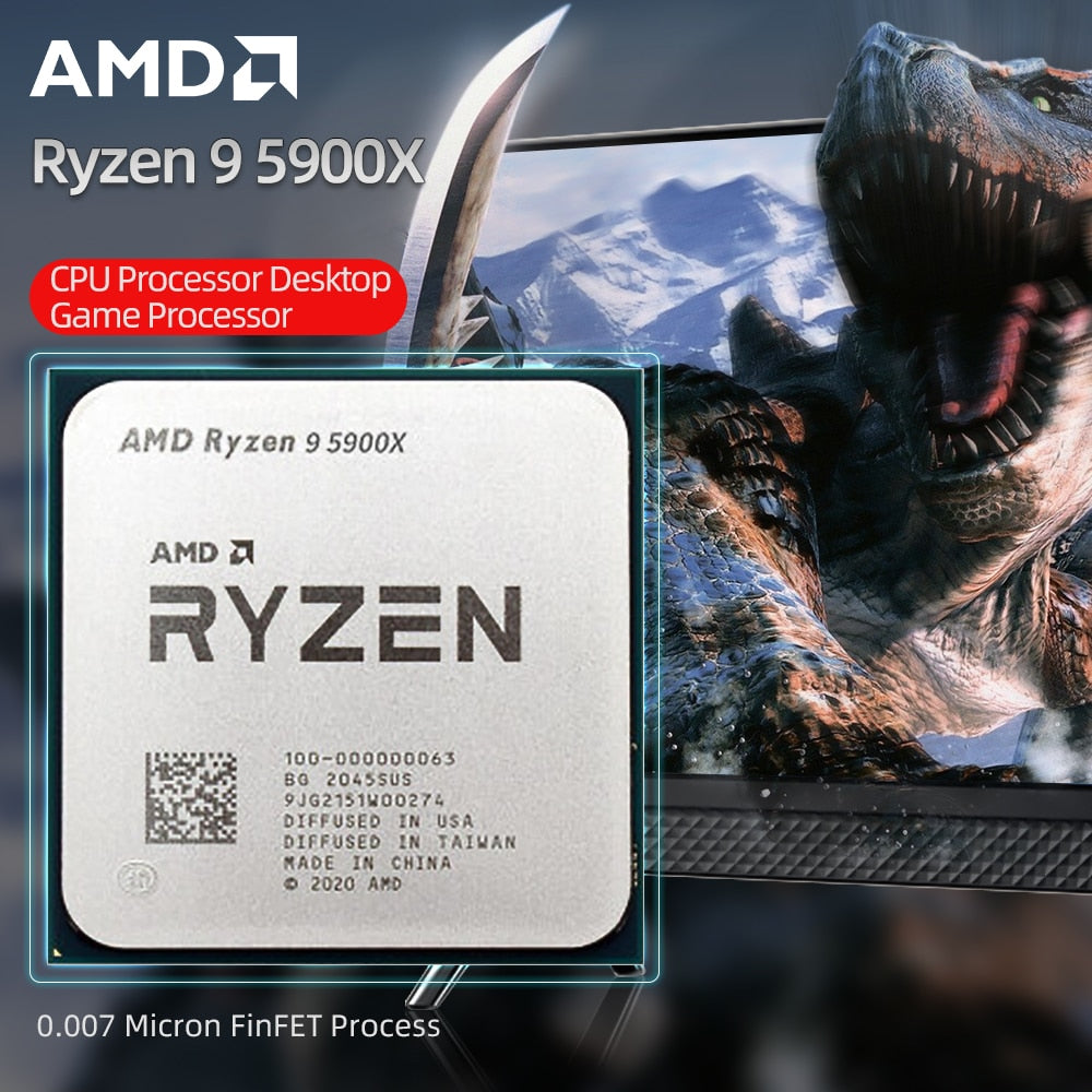 Procesador AMD Ryzen 9 5900X 3.7 GHz 12-Core 24-Thread CPU AM4  7NM 64M