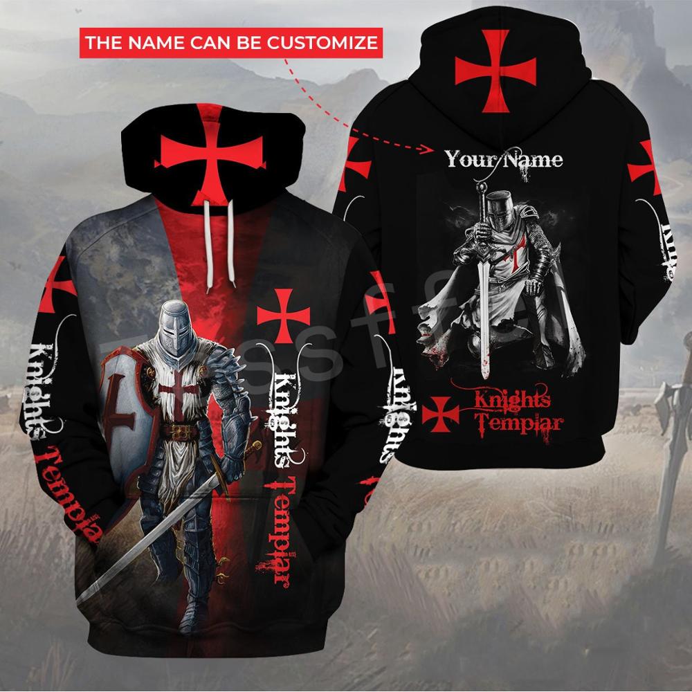 Tessffel® Sudadera estilo Knight Templar 2021 NUEVA