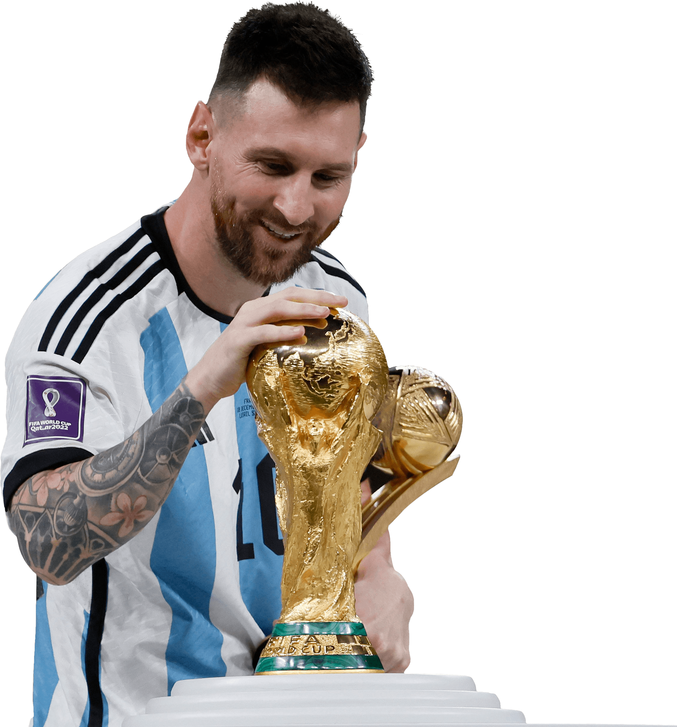 Camiseta Selección Argentina Mundial Qatar 2022 Messi 10 Alta Calidad 3 Estrellas Campeones del Mundo