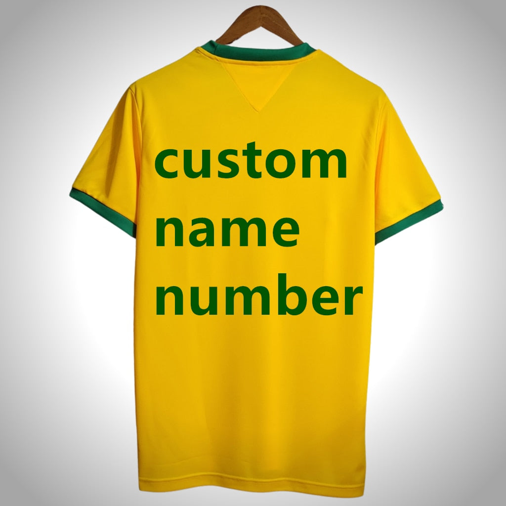 Camiseta Retro 1970 Brasil Vintage Pele Personalizable