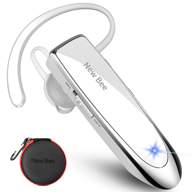 New Bee Bluetooth 5.0 Wireless Audifono y microfono 24Hrs para telefonos inteligentes