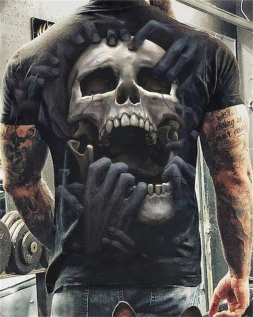 Polera Stampex™ Skull Style Moda 2022